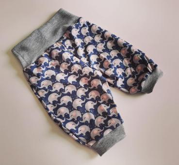 Babyhöschen Elefanten Dunkelblau 3